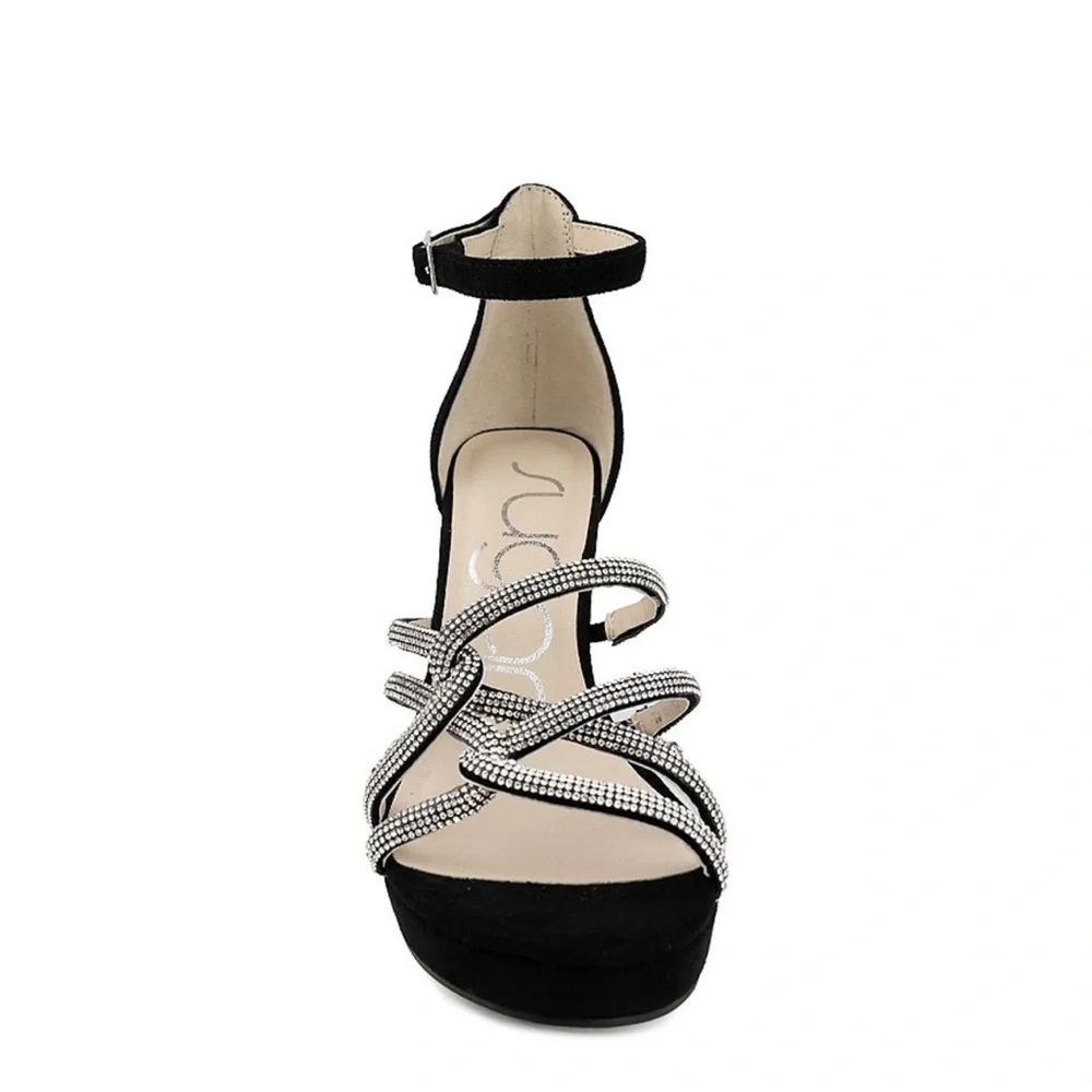 NEW Sugar Petal Chic Black Heels – New Elegant Design Wedding Formal